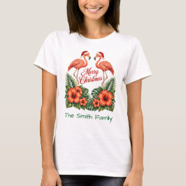 Retro Tropical Christmas Custom Family Matching Tシャツ