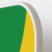 Retro Tropical Palm Three Circle Stripe with Name ピックルボールラケット (左詳細)