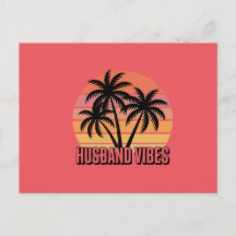 Retro Tropical Sunset Husband Vibes