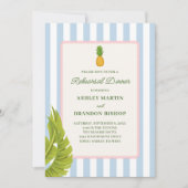 Retro Tropics Modern Coastal Rehearsal Dinner 招待状 (正面)