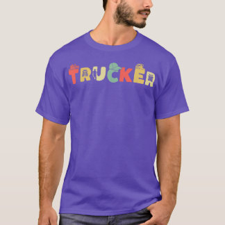 Retro Truck Driver Trucking - Vintage Trucking Tru Tシャツ