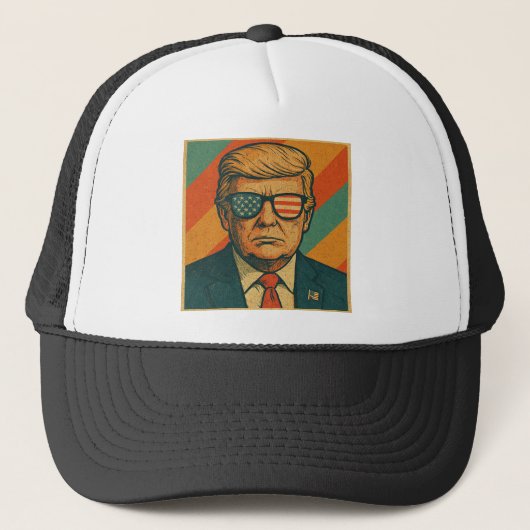 Retro Trump Hat キャップ (正面)