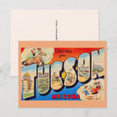 Retro Tucson Arizona Postcard ポストカード (正面/裏面)