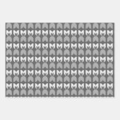 Retro Tulip Fall Colors ラッピングペーパーシート (正面3)