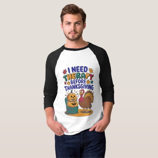 Retro Turkey Therapy  Tシャツ (正面フル)