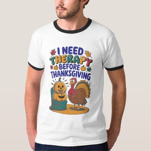 Retro Turkey Therapy  Tシャツ (正面)