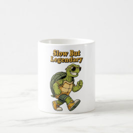 Retro Turtle Legendary Calm White Mug コーヒーマグカップ