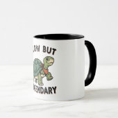 Retro Turtle Legendary Quote Color Inside Mug マグカップ (正面右)