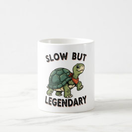 Retro Turtle Slow Legend White Coffee Mug コーヒーマグカップ