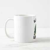 Retro Turtle Slow Legend White Coffee Mug コーヒーマグカップ (左)