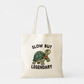 Retro Turtle Slow Life Canvas Tote Bag トートバッグ (裏面)