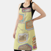 retro tv and radio. seamless pattern エプロン (インサイチュ)