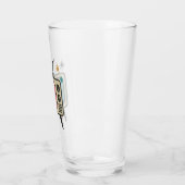 Retro TV Drinking Glass | Mid-Century Modern Atomi タンブラーグラス (左)