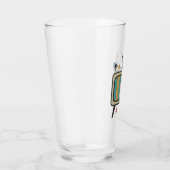 Retro TV Drinking Glass | Mid-Century Modern Atomi タンブラーグラス (右)