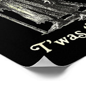 Retro T'was The tism M'lord Funny Witch Frog Graph ポスター (角)