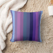 Retro Twilight Moody 70s Horizontal Stripes クッション (ブランケット)