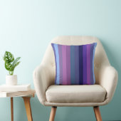 Retro Twilight Moody 70s Horizontal Stripes クッション (椅子)