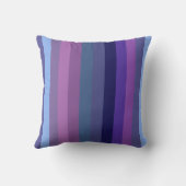 Retro Twilight Moody 70s Horizontal Stripes クッション (裏面)