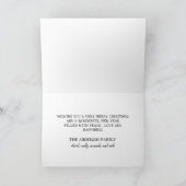 Retro Typewriter Script Merry Christmas シーズンカード (内部)