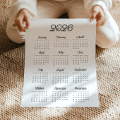 Retro typography 2023 calendar ポスター