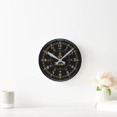 Retro U.S. NAVY Clock imitation ラウンド壁時計 (ホーム)