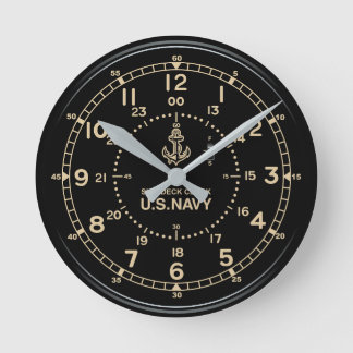 Retro U.S. NAVY Clock imitation ラウンド壁時計