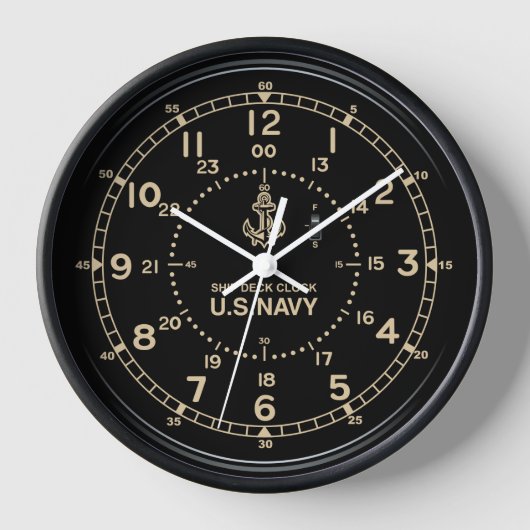 Retro U.S. NAVY Clock imitation 壁時計 (正面)