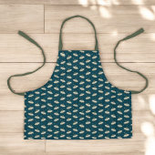 Retro UFO Spaceship Kids Space Adventure エプロン