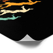 Retro Ultimate Frisbee Player Vintage Disc Ultimat ポスター (角)