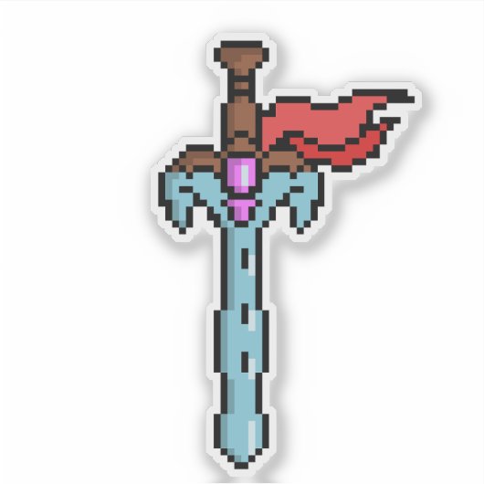 Retro Ultimate Sword Sticker シール (正面)