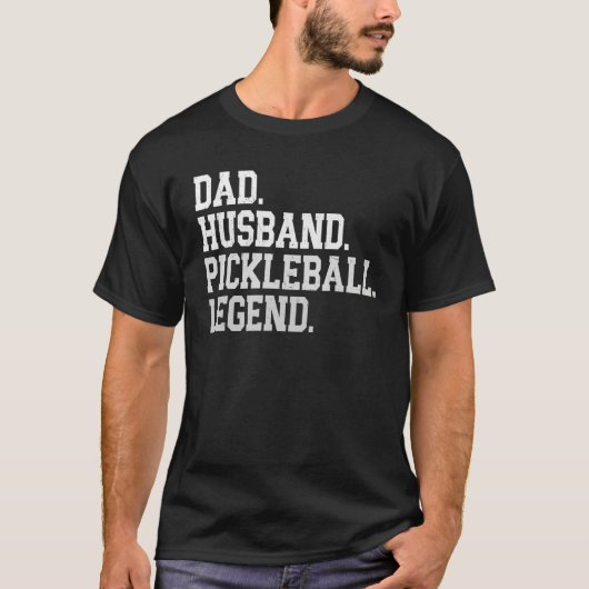 Retro uncle husband pickleball legend paddle tenni tシャツ (正面)