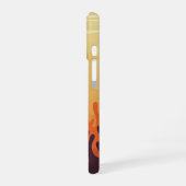 Retro Underwater Bubbles iPhone 16ケース (左側面)