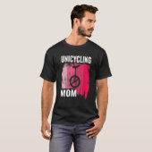 Retro Unicyclist Unicycle Monocycle For Women Mom  Tシャツ (正面フル)