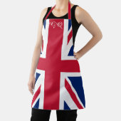 Retro Union Jack Apron - Monogrammed British Flag エプロン (インサイチュ)