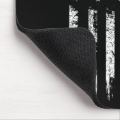 Retro Us Flag Acoustic Guitar Distressed Patriotic マウスパッド (コーナー)