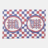 Retro USA 250th Anniversary Marquee Sign 1776-2026 キッチンタオル (横)