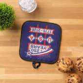 Retro USA 250th Anniversary Marquee Sign 1776-2026 鍋敷き (トップダウン)