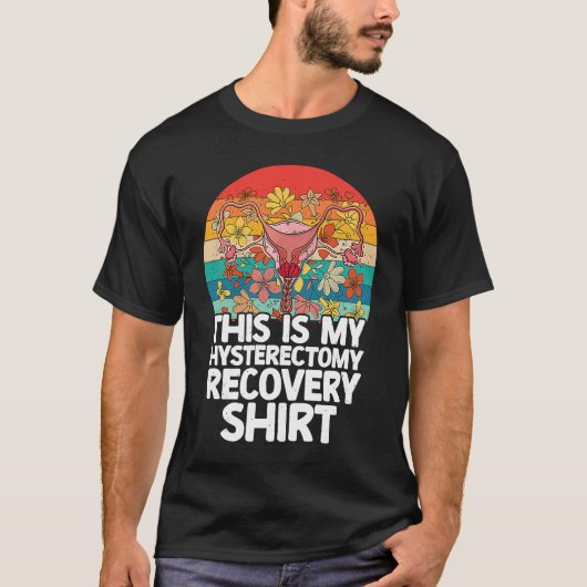 Retro Uterus Support Hysterectomy Recovery Product Tシャツ (正面)
