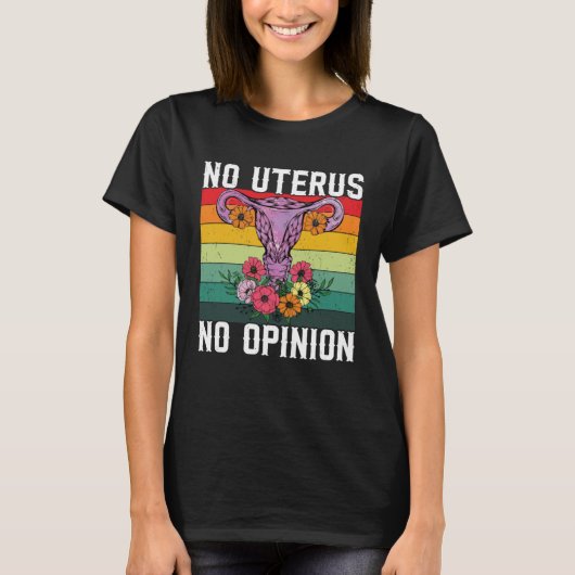 Retro Uterus Support Hysterectomy Recovery Product Tシャツ (正面)