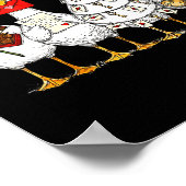 Retro Valentine Goose Funny Nk Coquette Love Silly ポスター (角)