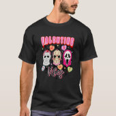 Retro Valentine Vibes Horror Characters  1 Tシャツ (正面)
