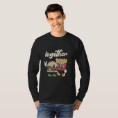Retro Valentine's Day Better Together Burger And F Tシャツ (正面フル)