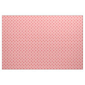 retro valentines dots hearts pink red ファブリック (ファットクウォーター)