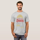Retro Van Life Let's Get Lost T-Shirt  Tシャツ (正面フル)