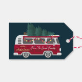 Retro Van Vintage Holiday ギフトタグ (正面(横))