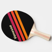 Retro VHS Angled Striping with Name 卓球ラケット (横)