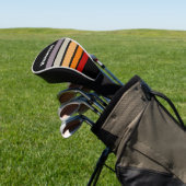 Retro Vibe Rainbow Across Striping with Name ゴルフヘッドカバー (インサイチュ)