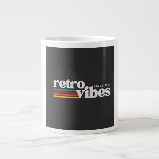 retro vibes ジャンボコーヒーマグカップ (正面)