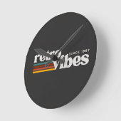retro vibes ラウンド壁時計 (傾斜)