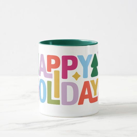 Retro Vibes Holiday Mug マグカップ (中央)